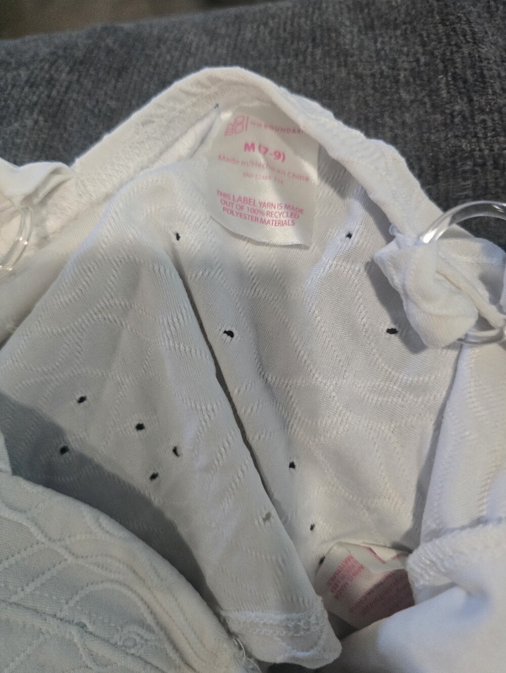 Guess White Ruched Bustier Crop Top - Picture 5 of 5